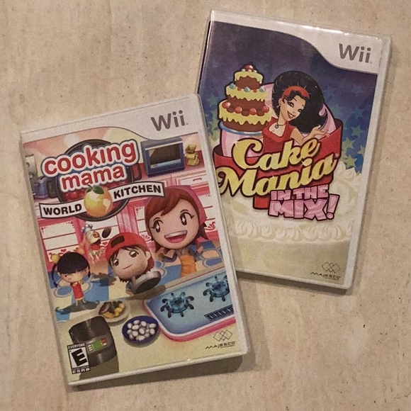 Cooking Mama World Kitchen & Cake Mania Mix Nintendo Wii Game Lot Of 2 Games - Picture 7 of 8